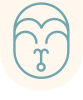 Hanuman Logo Mund offen - Zeilentrenner